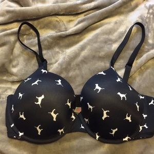 pink Victoria’s Secret bra 36dd demi bra